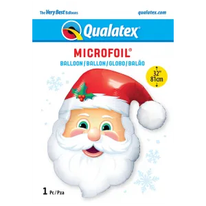 Balon Folie Figurina Cap Mos Craciun 81cm 20566 QUALATEX