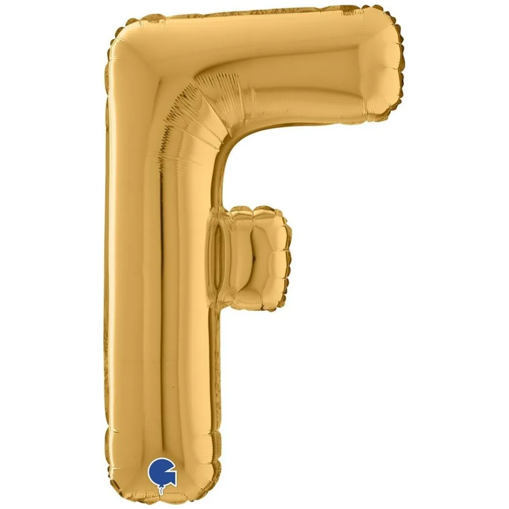 Balon Folie LITERA F Auriu 66 cm Grabo