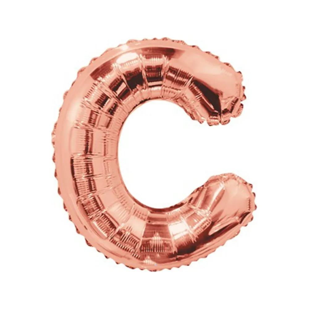 Balon folie 35cm litera C ROSE-GOLD 15652-14