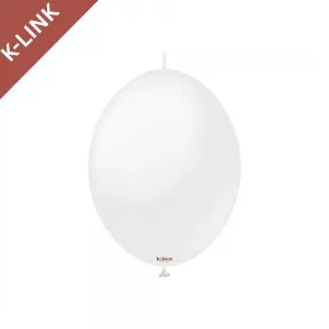 Baloane Latex 15cm K-Link Opac Snow White 7050 30670502