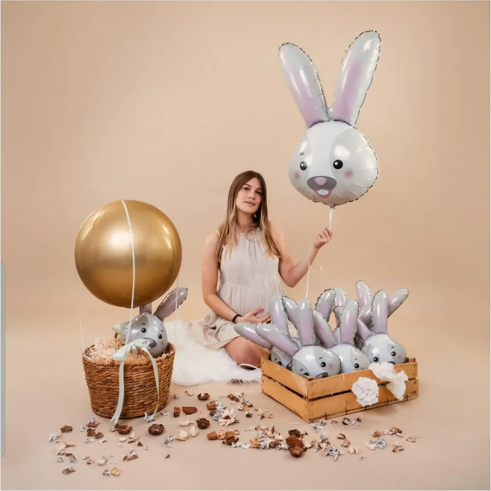 Balon Folie Figurina Cap Iepuras 94 cm Grabo