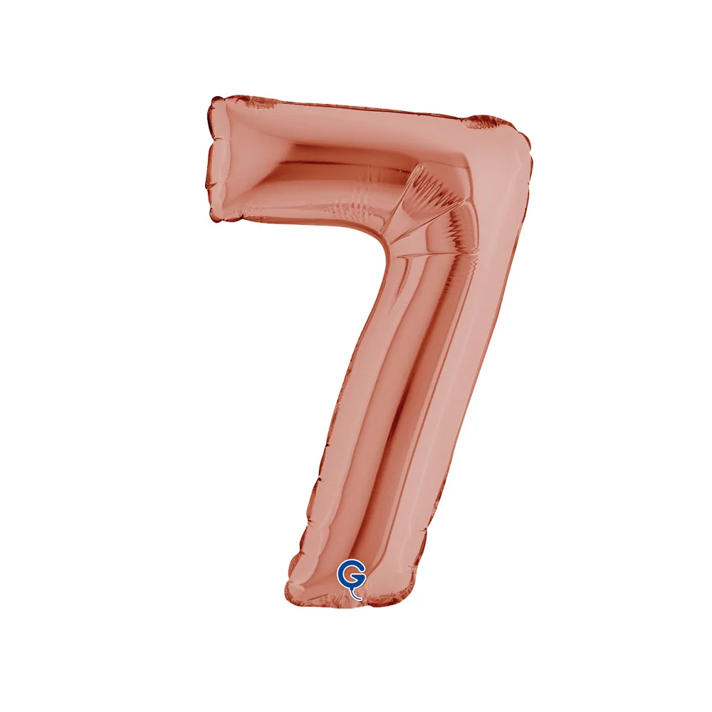 Balon Folie Cifra 7 Rose Gold 36cm