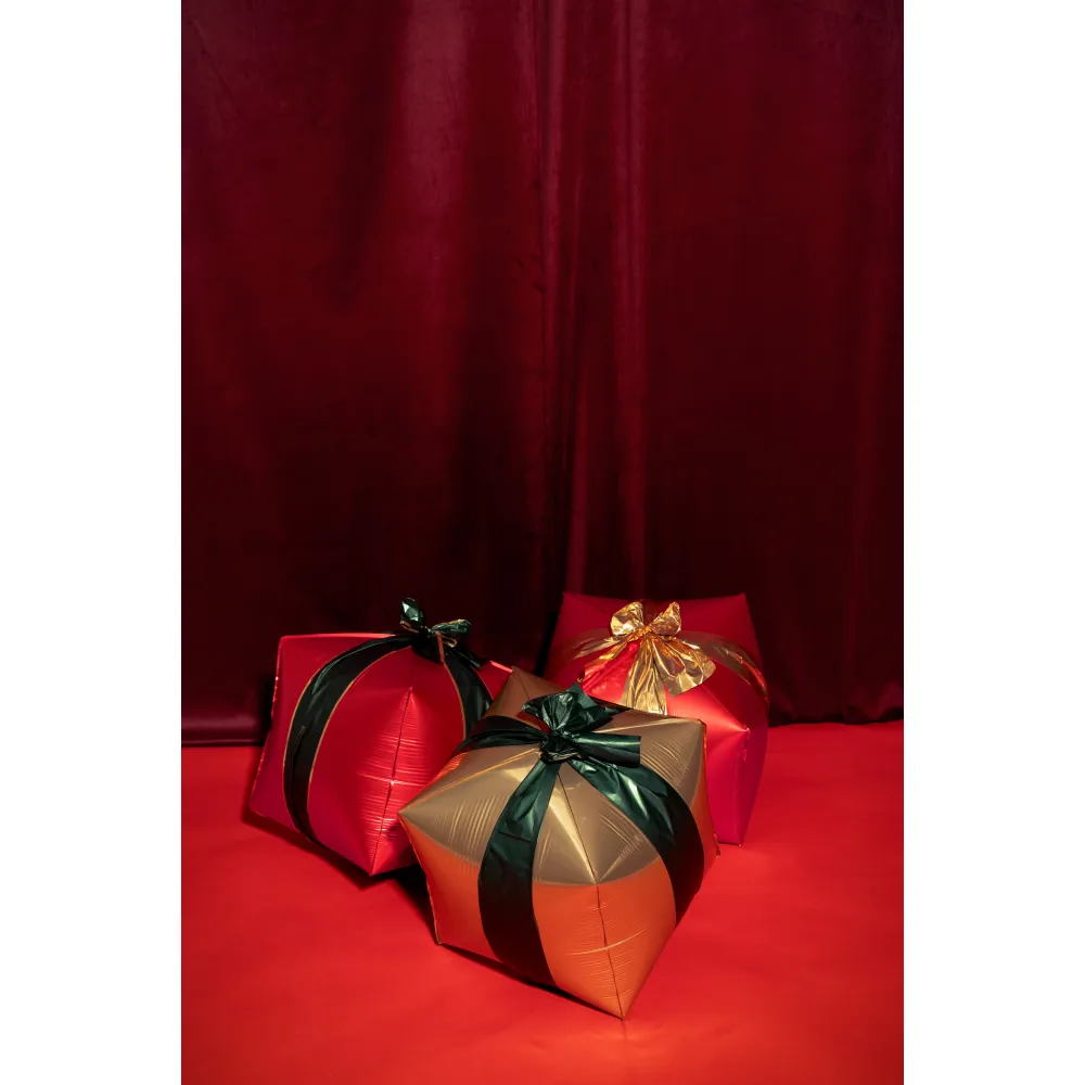 Set 3 Baloane Folie Cadouri de Craciun 34x36