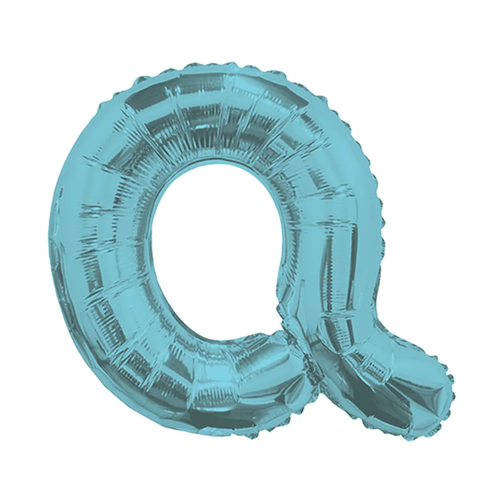 Balon folie 35cm Litera Q BLEU 34838-14