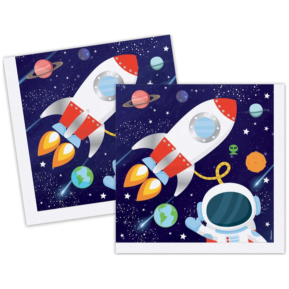 Set 16 Servetele petrecere cu print Galaxie KG9875
