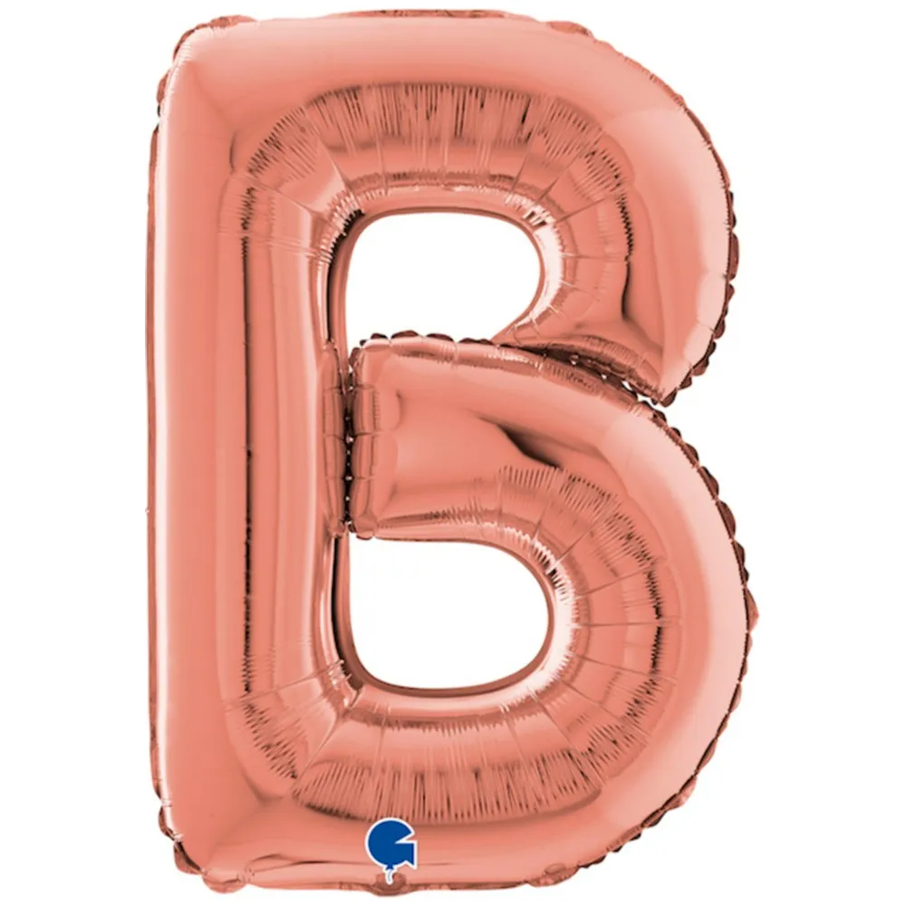 Balon Folie LITERA B Rose Gold 66 cm Grabo