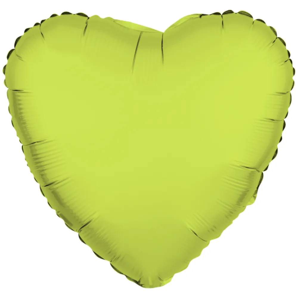 Balon Folie Inima Galben Neon 43cm R-10046-PKG