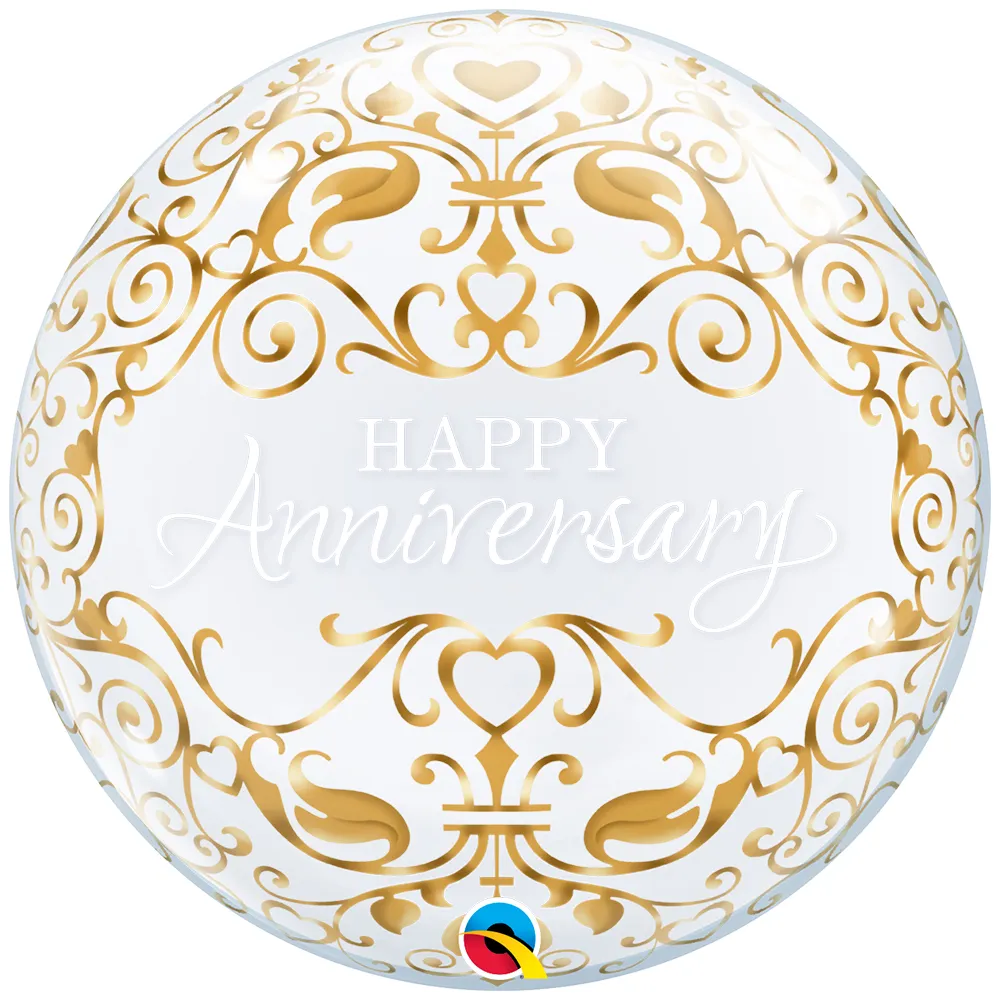 Deco Bubble Aniversare 22inch - 55cm 16660 Qualatex