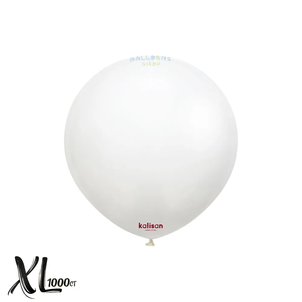 SET 1000 Baloane Latex 13cm Alb Standard XL 2312