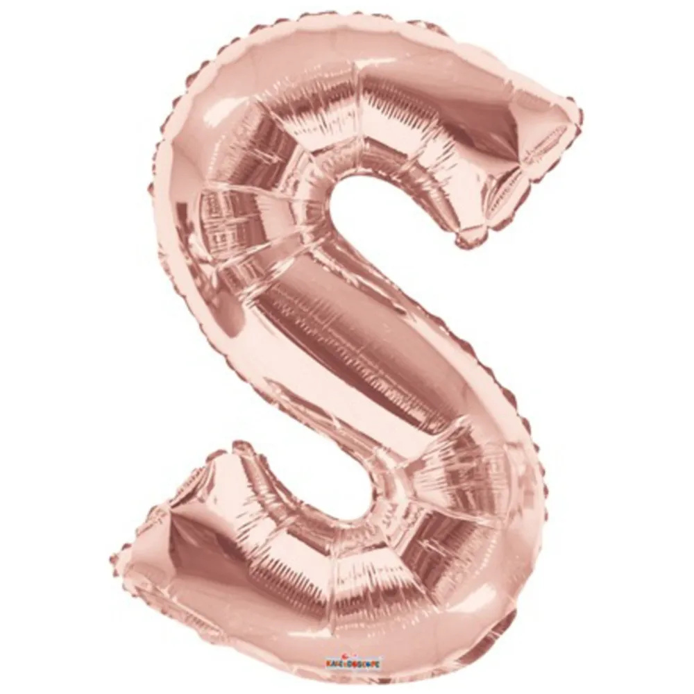 Balon folie litera S Rose-Gold 15628-34