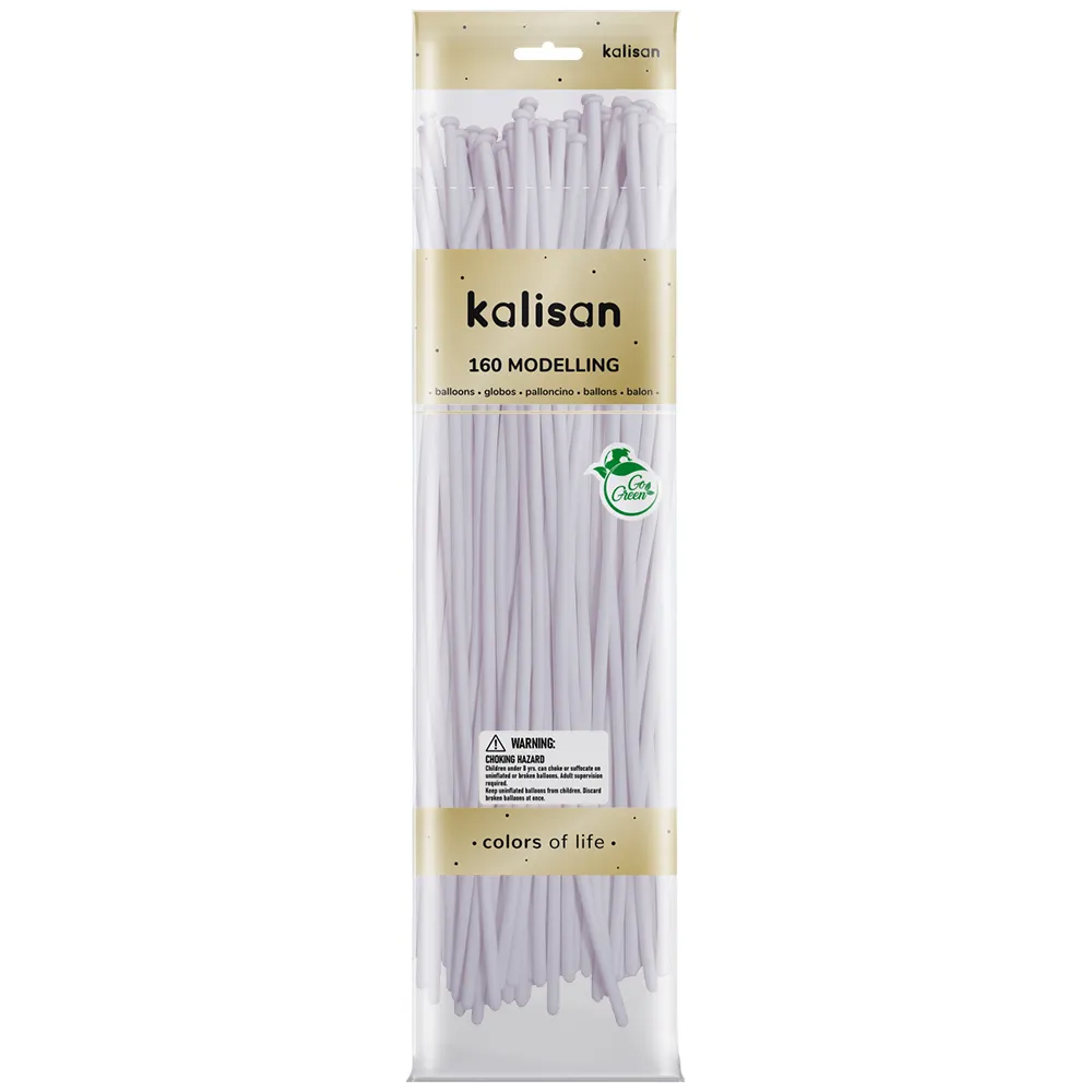SET 50 Baloane modelaj Macaron Pale Lilac Nozzle Up 152 x 2.5 cm 160M 3011