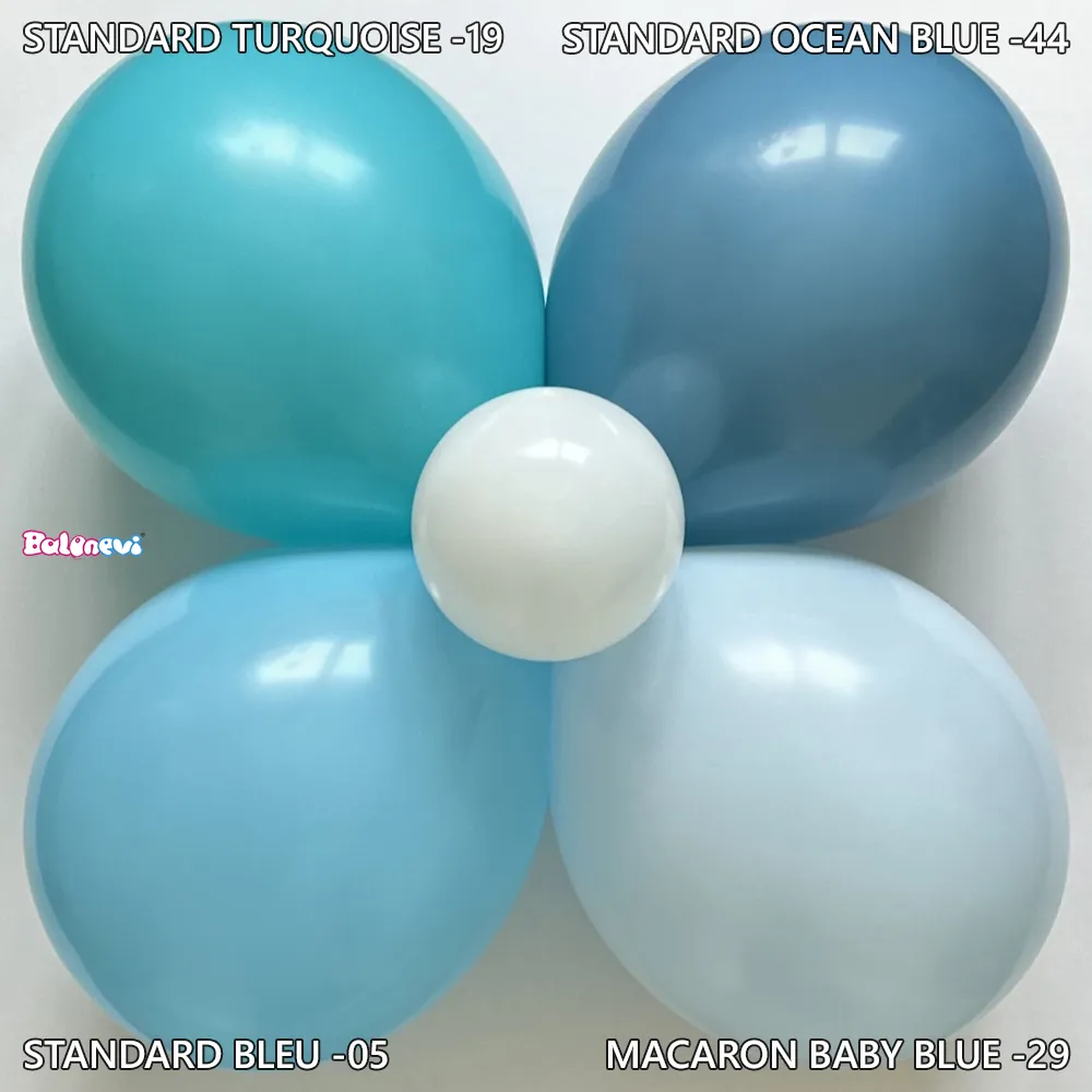 Baloane latex 13cm Macaron Blue -29