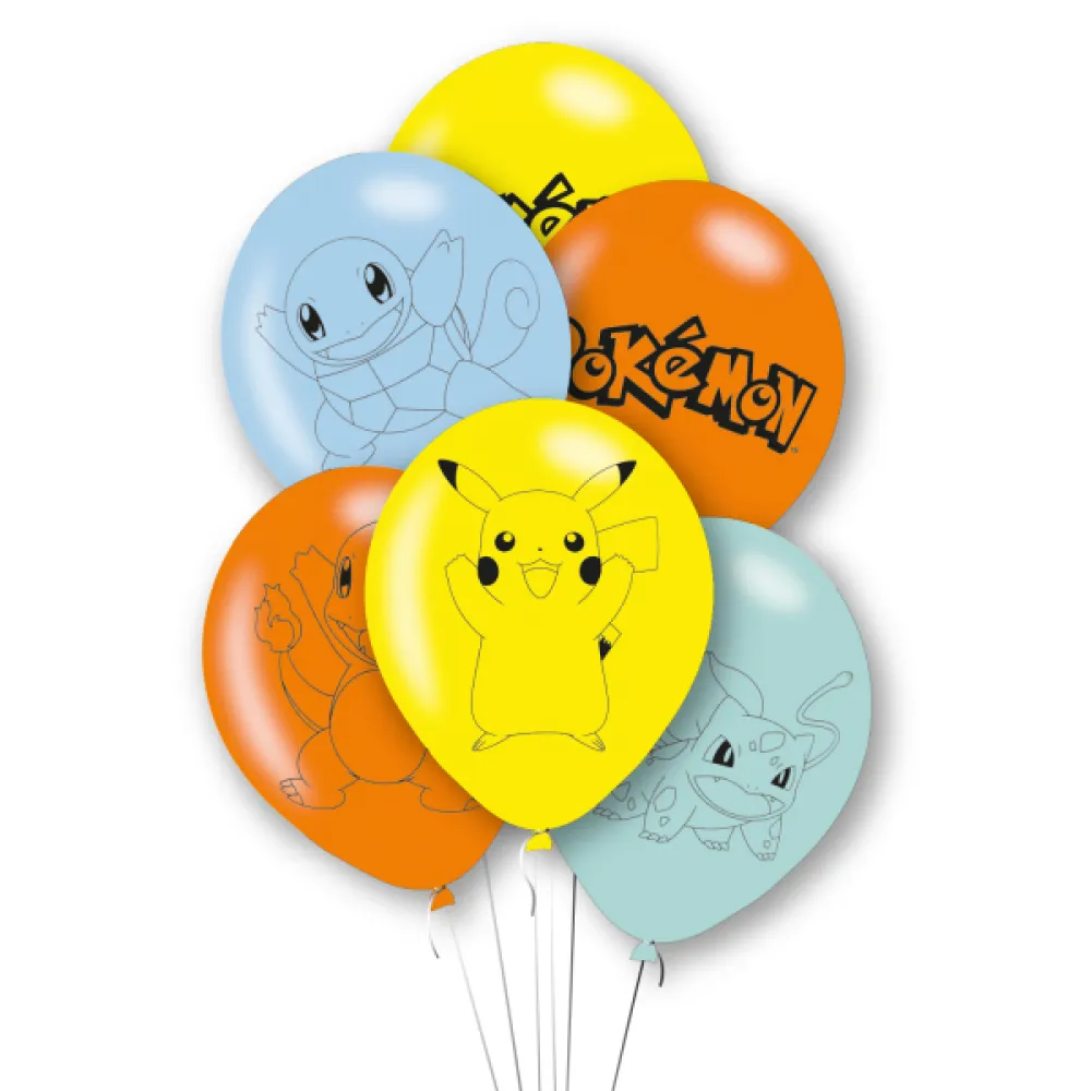 Set 6 baloane latex print Pokemon 27.5cm 9917112