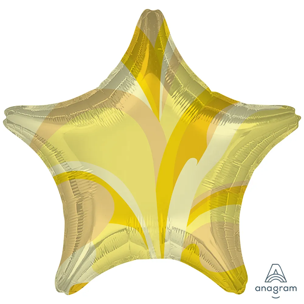 Balon Folie Stea Gold Macro Marble 43cm ANAGRAM 4713201