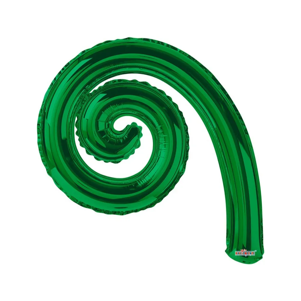 Balon Folie 35cm Spirala Curly Verde 19962
