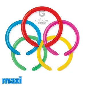 SET 500 Baloane Latex Modelaj 5/152cm Standard Multicolor MAXI D4.Q260.80