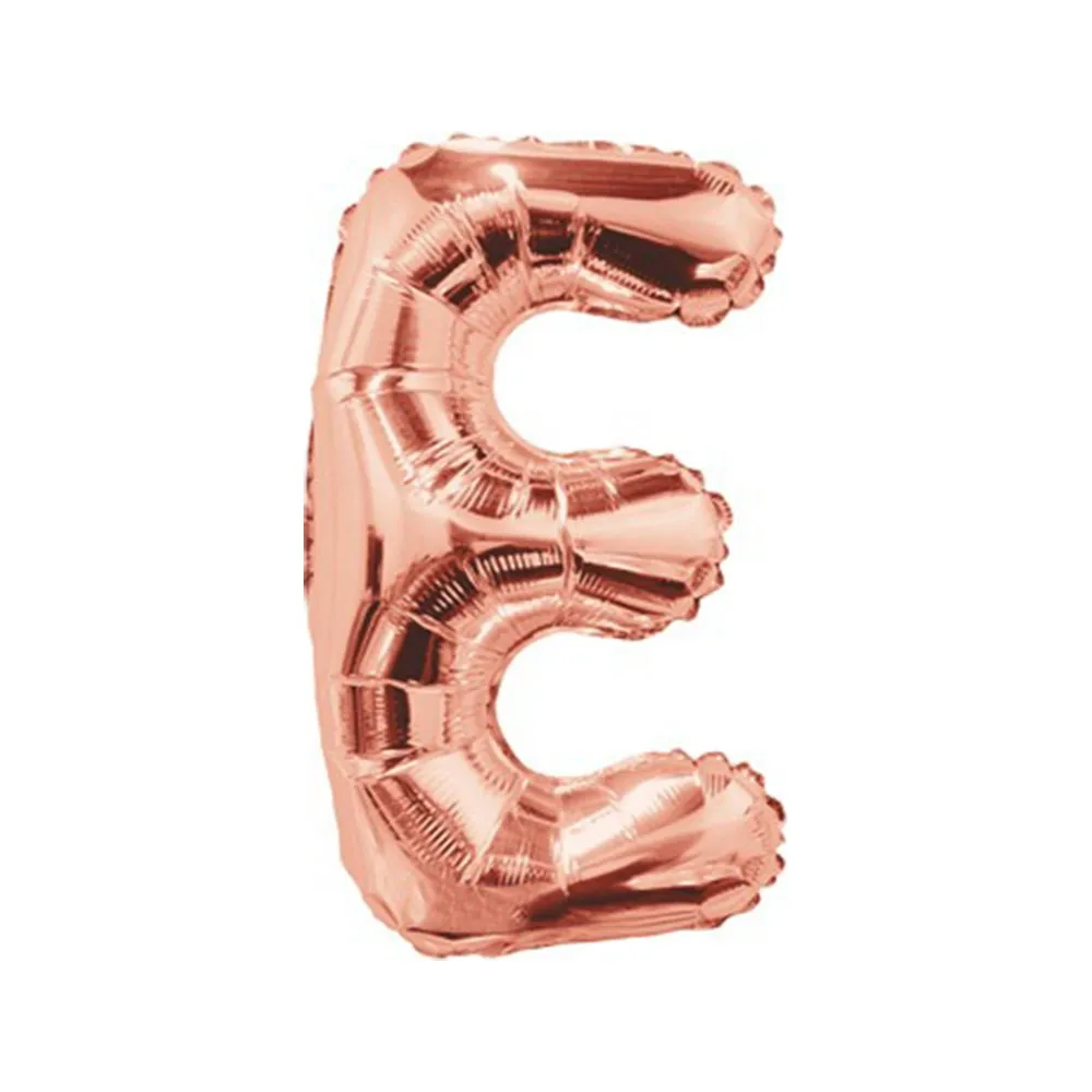 Balon folie 35cm litera E ROSE-GOLD 15654-14