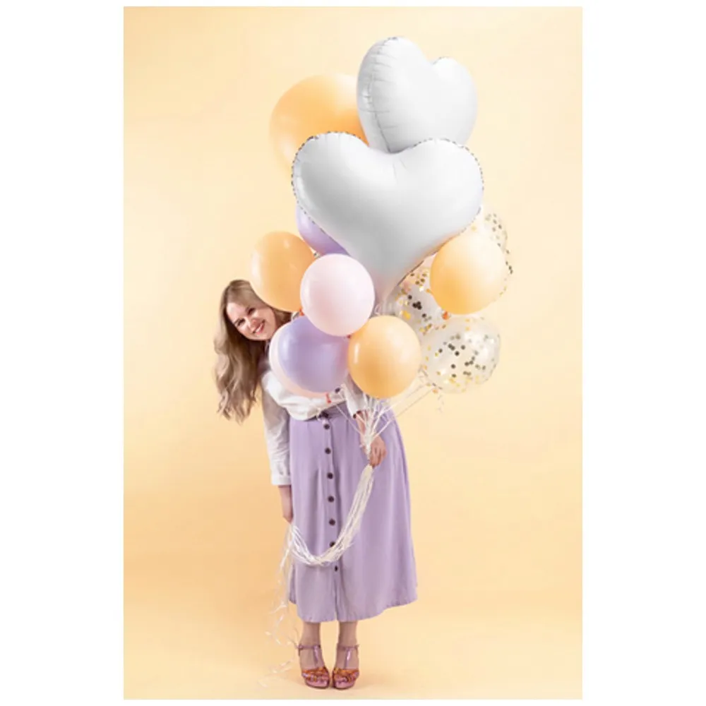 Balon Folie Inima Alba 75x64.5cm