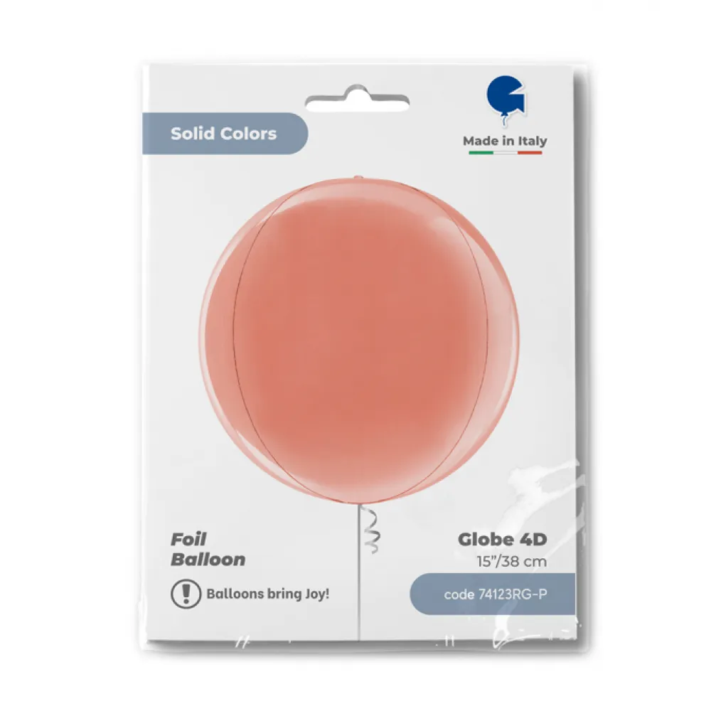Balon Folie Sfera 4D Rose Gold 38 cm Grabo