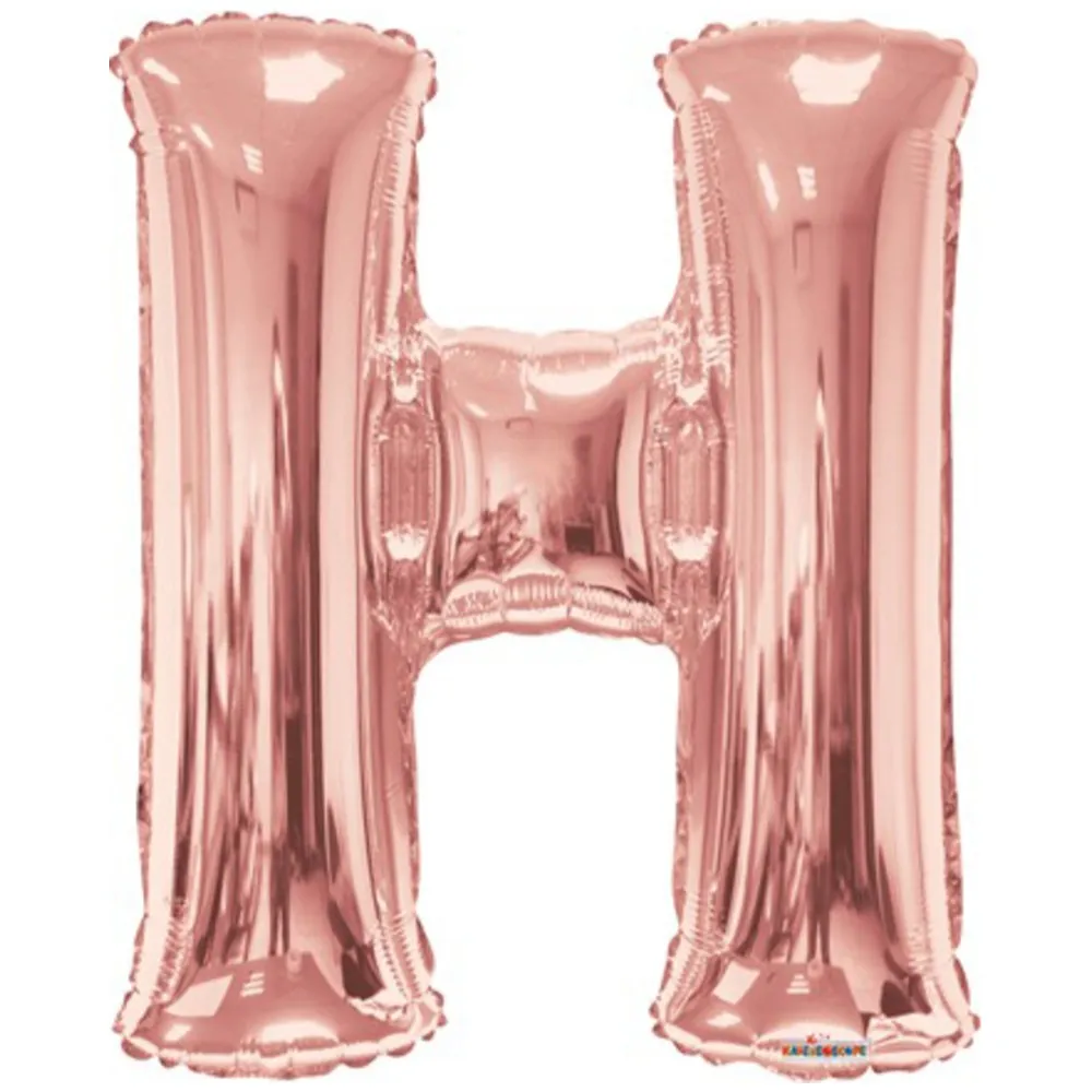 Balon folie litera H Rose-Gold 15617-34