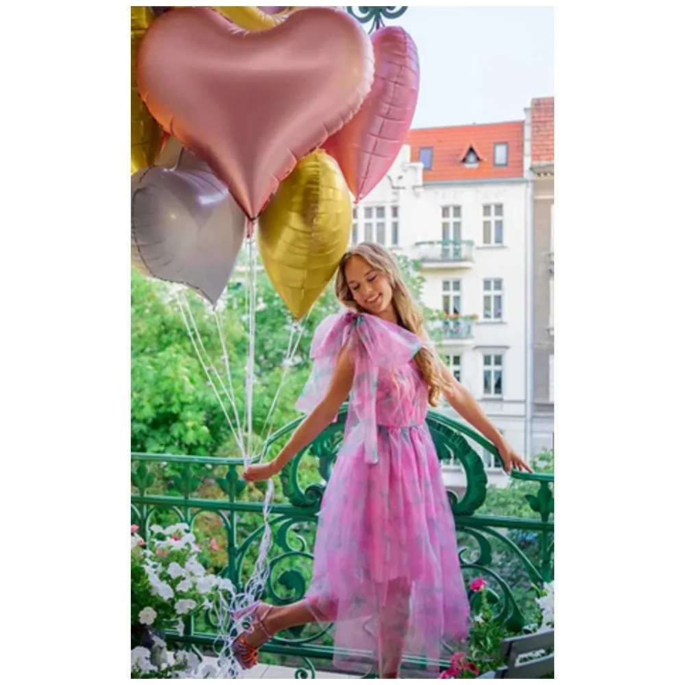 Balon Folie Inima Roz 75x64.5cm