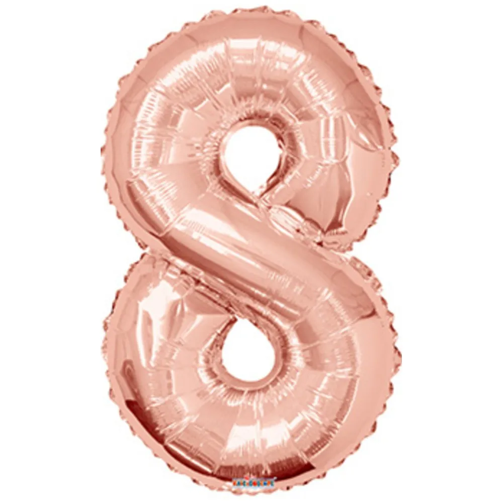 Balon folie cifra 8 rose gold 15648-34