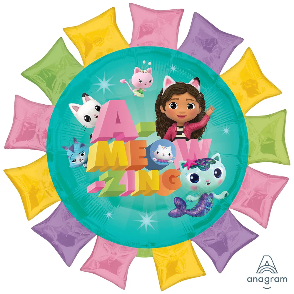 SuperShape Balon Folie Gabby's Dollhouse 68x68cm ANAGRAM
