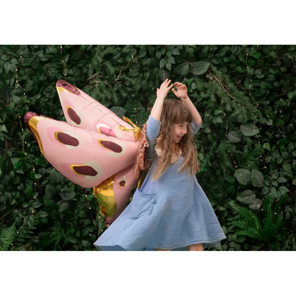 Balon Folie Figurina Fluturas roz 120x87cm Party Deco