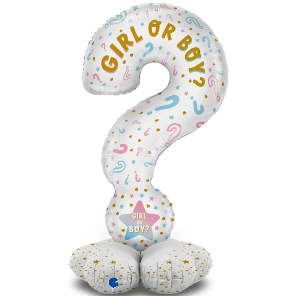 Balon Folie Figurina ? (AER) Gender Reveal 119 cm GRABO