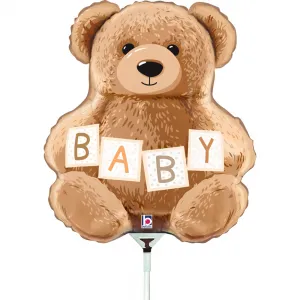 Balon Folie Mini figurina Ursulet Baby 22x25cm