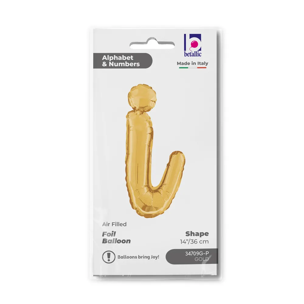 Balon Folie LITERA (AER) SCRIPT I Auriu 35 cm Grabo