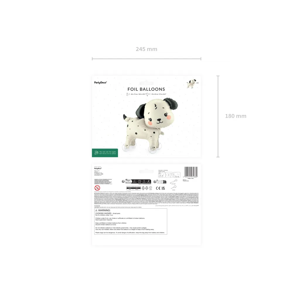 Balon Folie Figurina Catel cu Roti (AER) 70x59cm