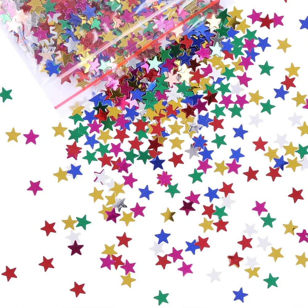 Confetti Metalic Multicolor Stelute 1,5cm 100g