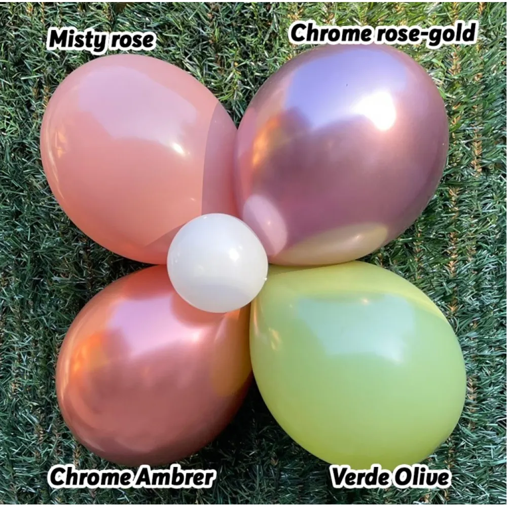 Baloane Latex 30cm Natural Misty Rose G110.99