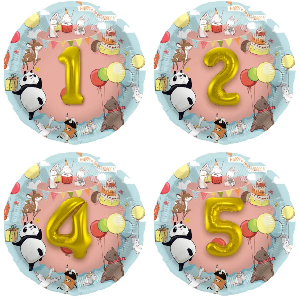 Balon Folie Personalizabil 3D Animalute 56cm