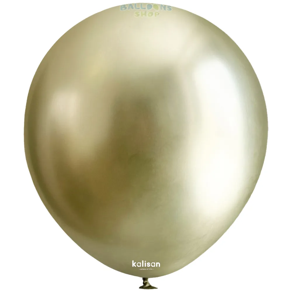 Baloane latex 30cm Mirror Green Gold Kalisan 5012