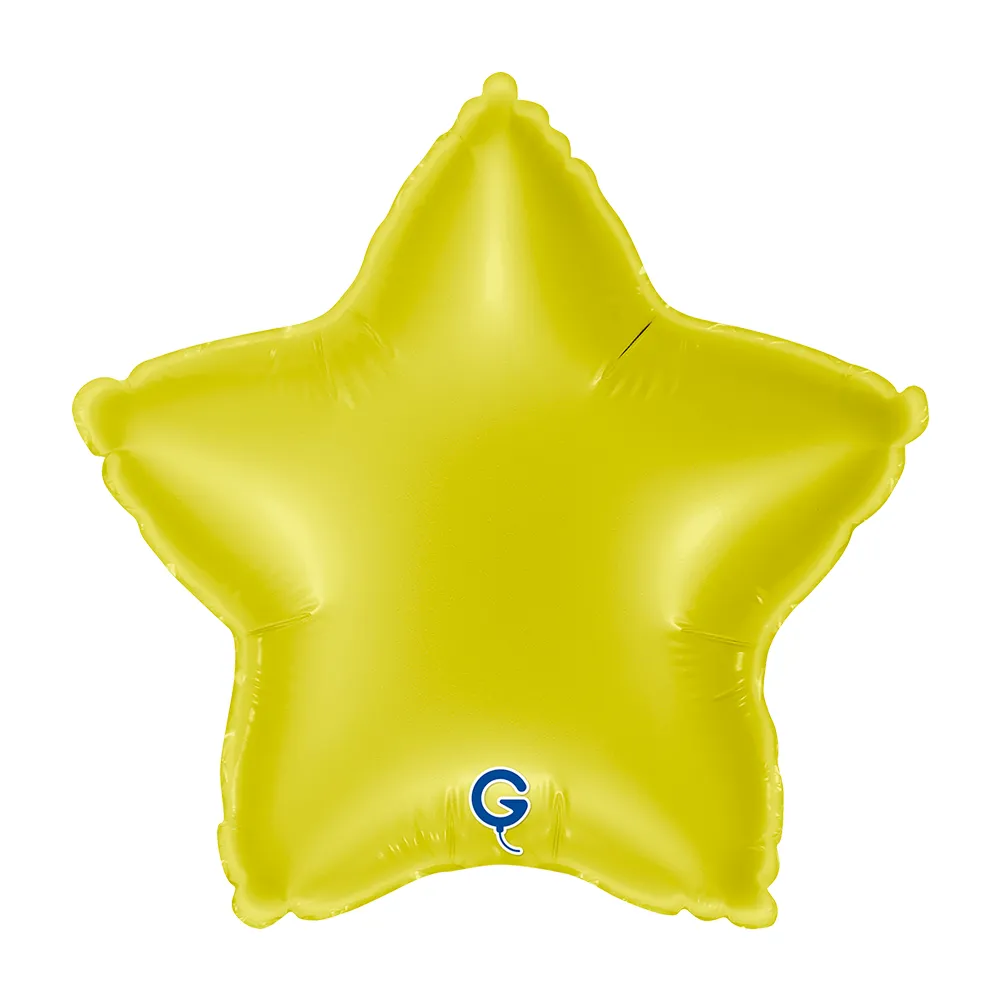 Balon Folie Stea Galbena 23cm