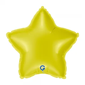 Balon Folie Stea Galbena 23cm