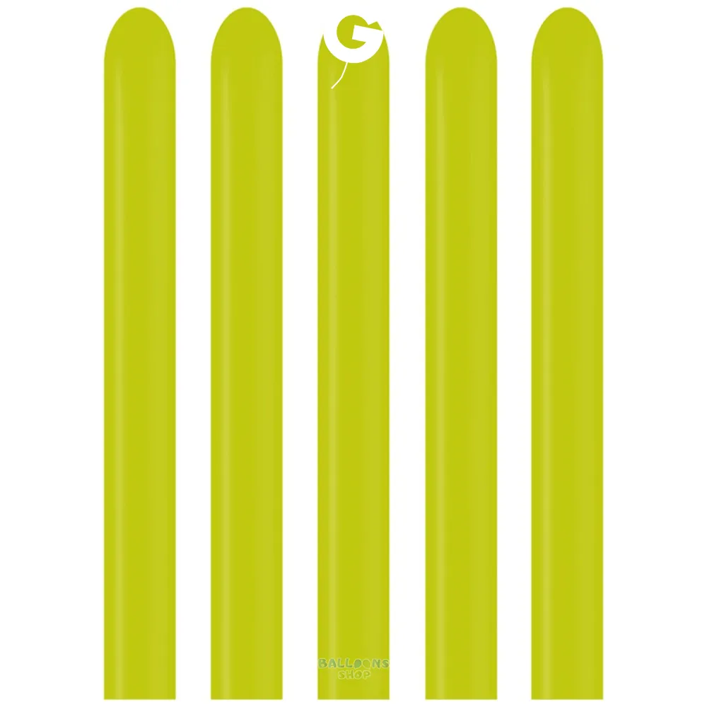 Baloane Latex Modelaj 2.5/152cm Standard Verde Deschis D2.Q160.11