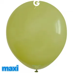 SET 250 Baloane latex 33cm Natural Green Olive MAXI G120.98