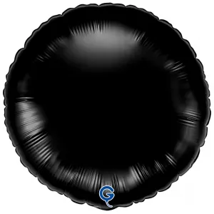 Balon Folie Rotund Negru 46 cm Grabo