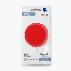 Balon Folie Sfera 4D Rosu 29 cm Grabo