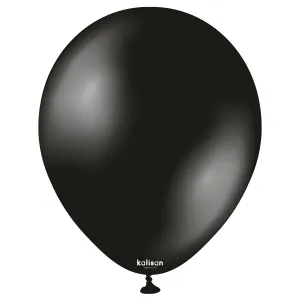 SET 50 Baloane Latex 28cm Onyx Black Metalic 7011