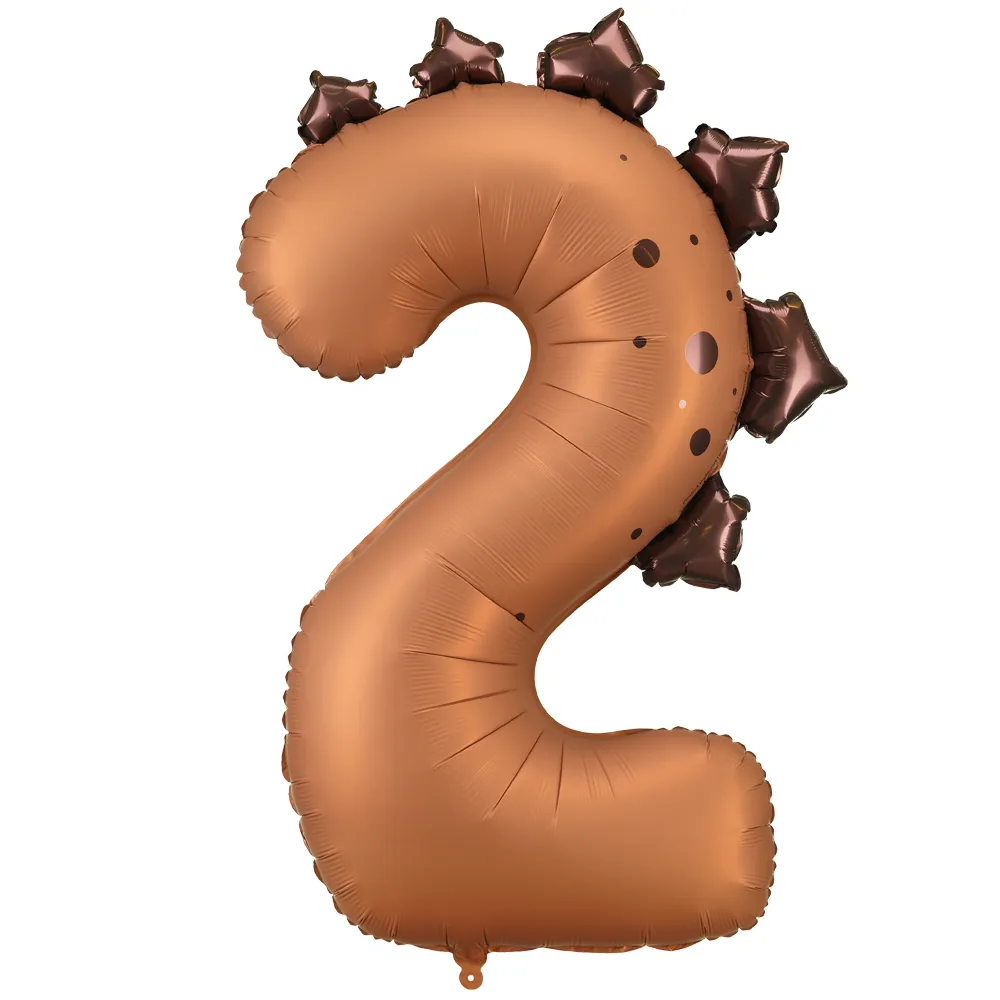 Balon Folie Cifra 2 Dinozaur 92cm