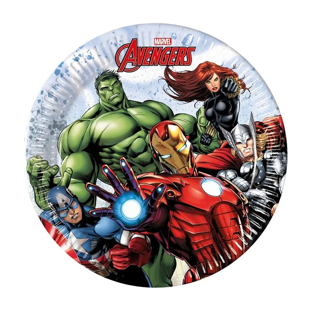 Set 8 Farfurii Petrecere 20cm Marvel Avengers Infinity Stones