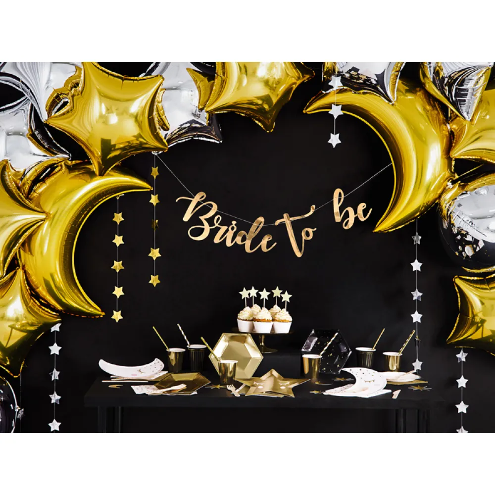 Balon Folie Figurina Semi-Luna Gold 60cm