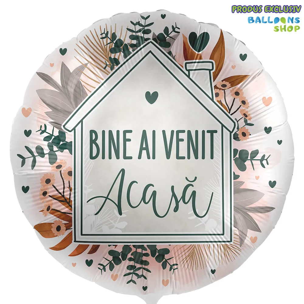 Balon Folie Bine ai venit acasa! 43cm