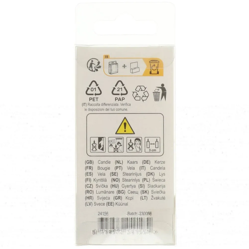 Lumanare Tort Cifra 6 Contur Auriu 9cm