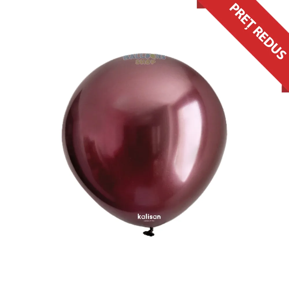 Baloane latex 13cm Mirror Burgundy Kalisan 5016