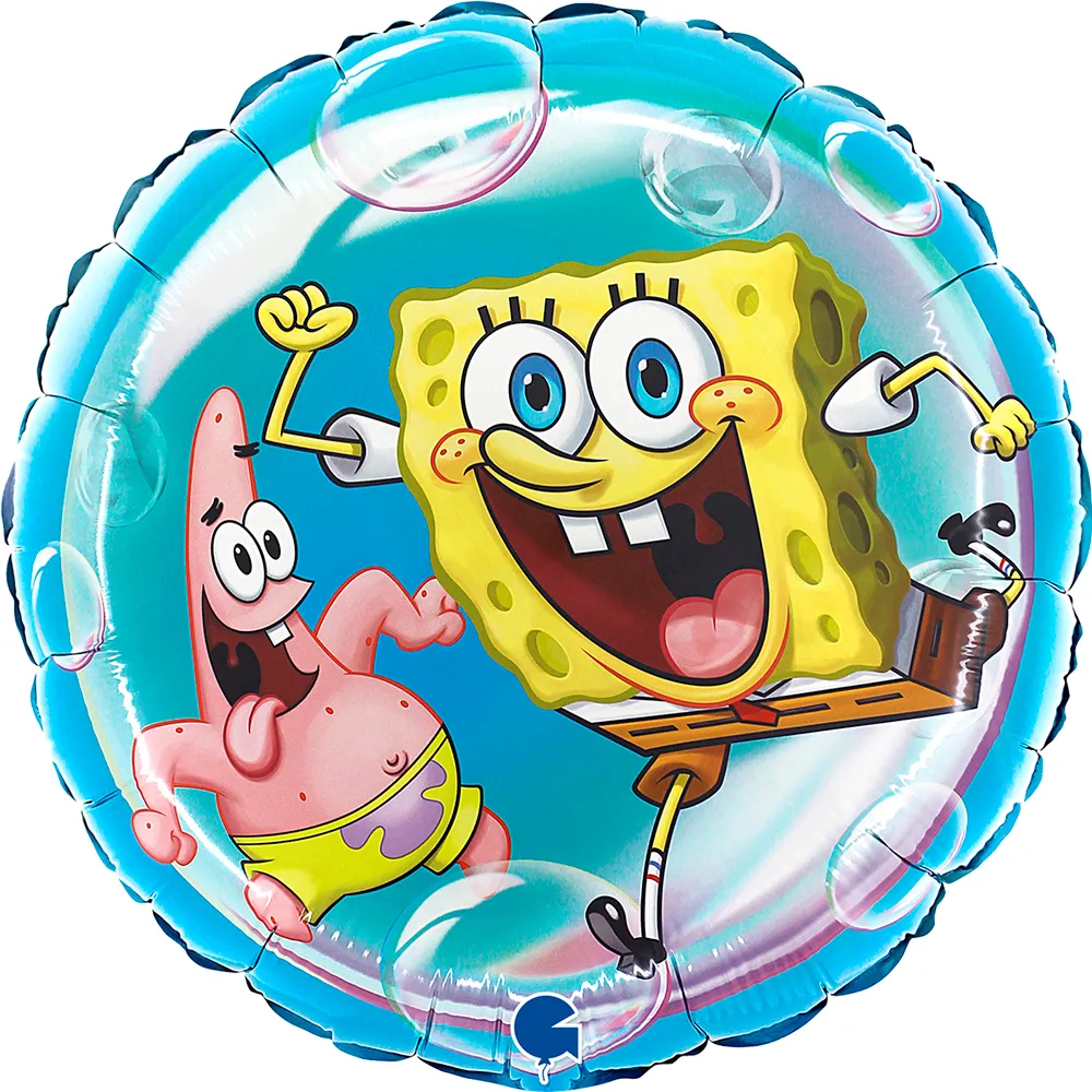 Balon Folie Rotund SpongeBob 46cm